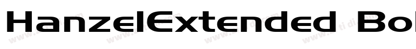 HanzelExtended Bold字体转换